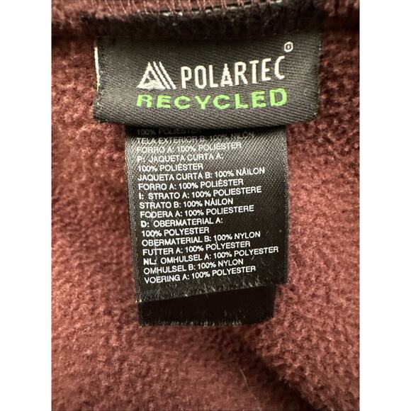 VTG The North Face Men's Maroon Full-Zip Fleece Jacket Size XL - Picture 9 of 13